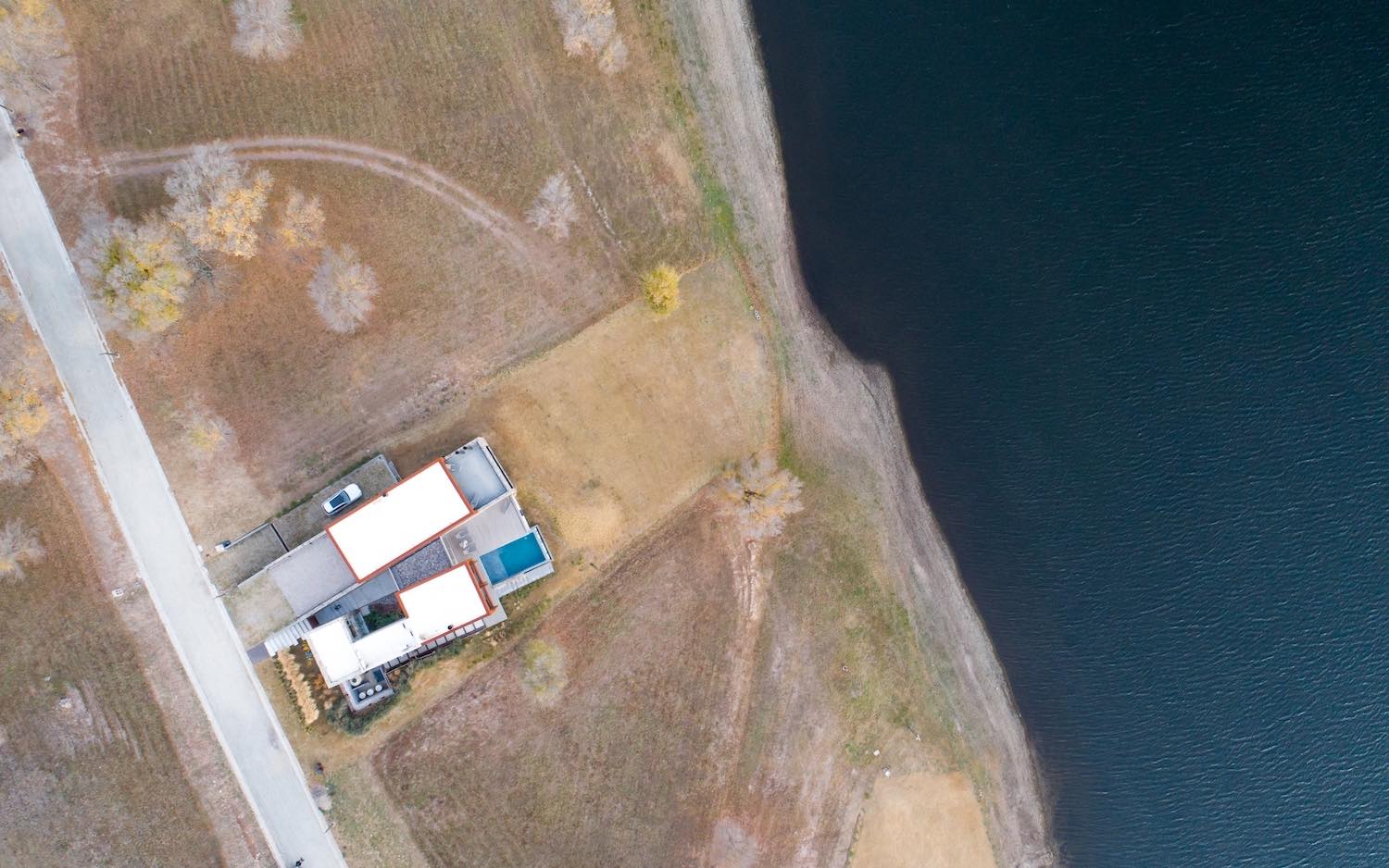 house aerial view from above